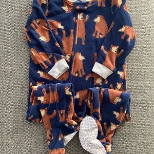 Carters fleece footie pajamas